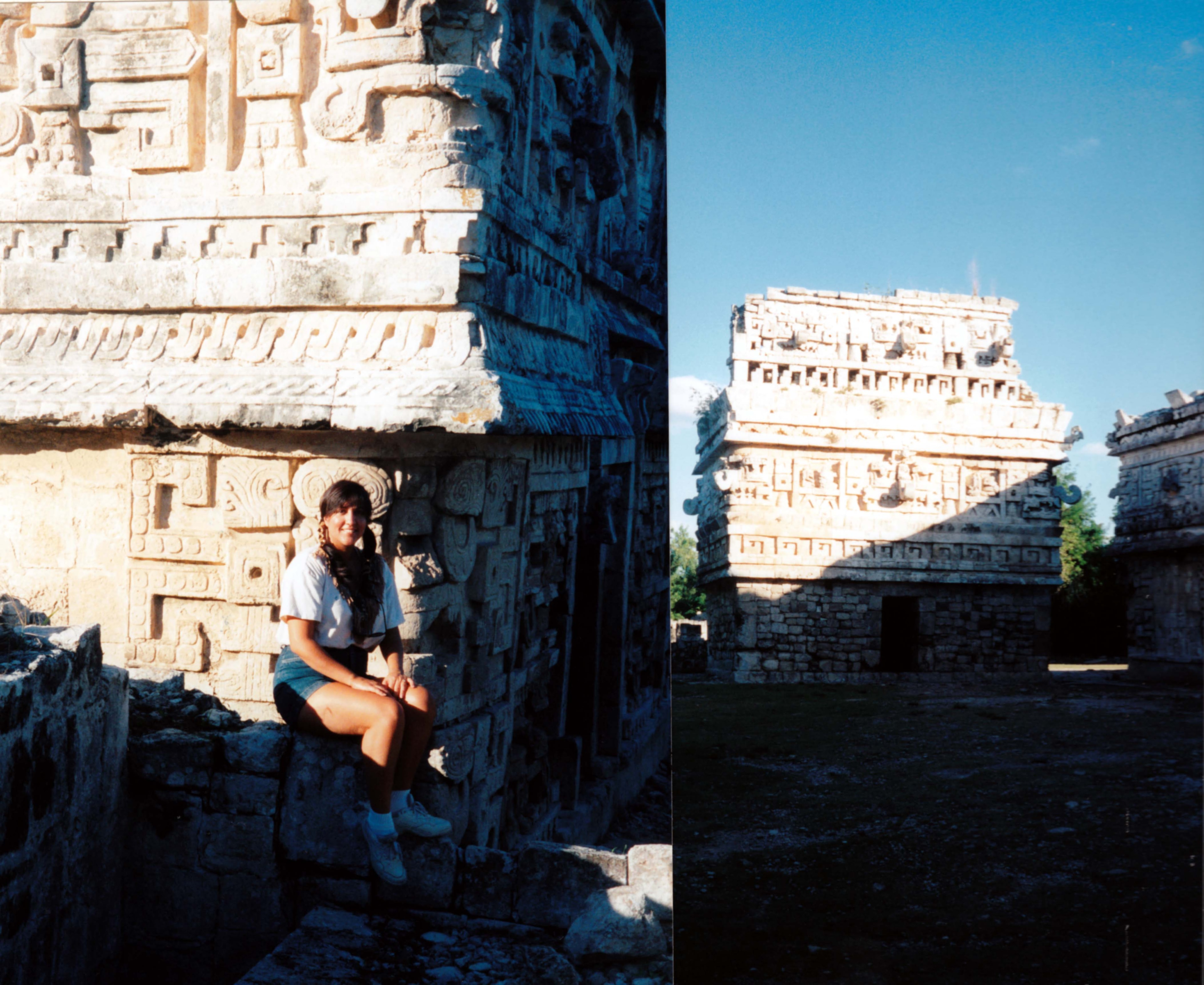 Sacred ancestral ceremony representing Maria's Azteca and Purepécha heritage